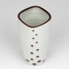 Jaap Ravelli vintage vase white glaze with dots model 7-6