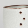 Jaap Ravelli vintage vase white glaze with dots model 7-6