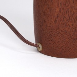 Mid-Century Deense vintage design tafellamp in teak