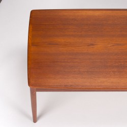 Swedish teak vintage coffee table design Yngvar Sandström