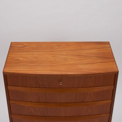 Mid-Century Danish luxury model chest of drawers in teak