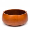 Round model vintage teak vintage serving bowl