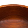 Round model vintage teak vintage serving bowl