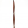 Mid-Century Deense vintage vloerlamp in teak en messing