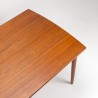 Teakhouten Deense uitschuifbare Mid-Century design eettafel