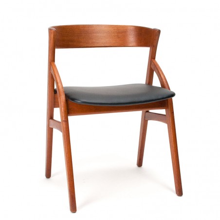 Dyrlund Mid-Century stoel met ronde rug in teak