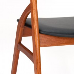 Dyrlund Mid-Century stoel met ronde rug in teak