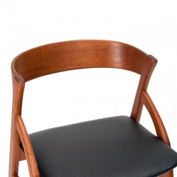 Dyrlund Mid-Century stoel met ronde rug in teak