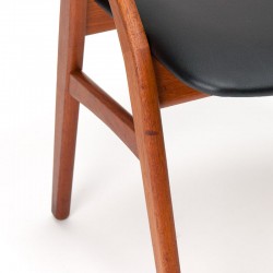 Dyrlund Mid-Century stoel met ronde rug in teak