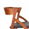 Dyrlund Mid-Century chair with round back in teak