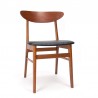 Model 210 Deense Mid-Century eettafel stoelen van Farstrup