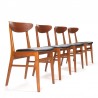 Model 210 Danish Mid-Century dining chairs by Farstrup