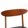 Model 210 Deense Mid-Century eettafel stoelen van Farstrup