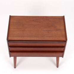 Teak Mid-Century vintage Danish small chest of drawers