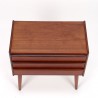 Teak Mid-Century vintage Danish small chest of drawers