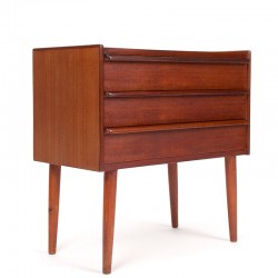 Teak Mid-Century vintage Danish small chest of drawers