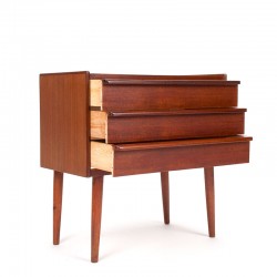 Teak Mid-Century vintage Danish small chest of drawers