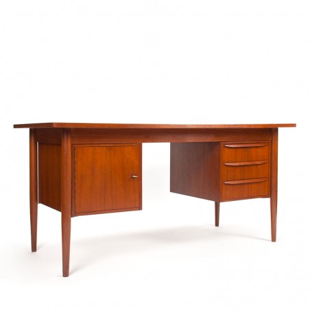 Gunnar Nielsen Tibergaard teak vintage Danish desk