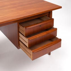 Gunnar Nielsen Tibergaard teak vintage Danish desk