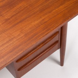 Gunnar Nielsen Tibergaard teak vintage Danish desk