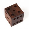 Walnut vintage object as dice