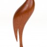 Teak 1950s vintage sculpture of a bird