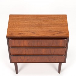 Mid-Century Danish small model chest of drawers with 3 drawers