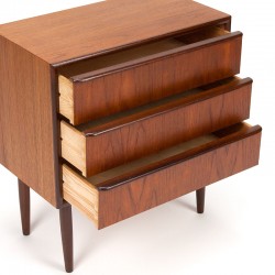 Mid-Century Danish small model chest of drawers with 3 drawers