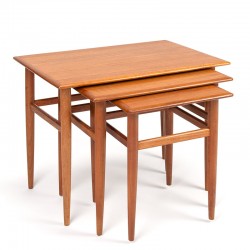 Nesting tables/side tables vintage Danish design in teak