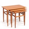 Nesting tables/side tables vintage Danish design in teak