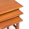 Nesting tables/side tables vintage Danish design in teak