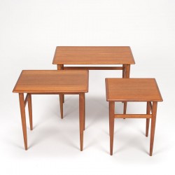 Nesting tables/side tables vintage Danish design in teak