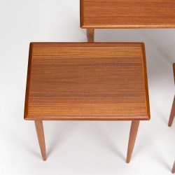 Nesting tables/side tables vintage Danish design in teak