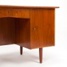 Mid-Century Deens teakhouten vintage bureau zestiger jaren