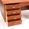 Mid-Century Deens teakhouten vintage bureau zestiger jaren