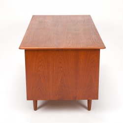 Mid-Century Deens teakhouten vintage bureau zestiger jaren