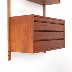 Danish teak Royal System design Poul Cadovius