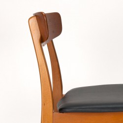 Deense Mid-Century eetkamerstoelen set van 4