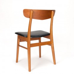 Deense Mid-Century eetkamerstoelen set van 4