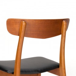 Deense Mid-Century eetkamerstoelen set van 4