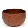 Teak vintage round model serving bowl