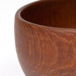 Teak vintage round model serving bowl