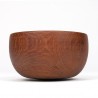 Teak vintage round model serving bowl