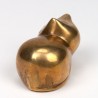 Figurine of a kitten in brass, small model