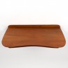 Organically designed vintage wall shelf in teak