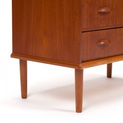 Teak Danish chest of drawers vintage model with 6 drawers