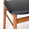 Set Deense eettafel stoelen vintage teakhouten model