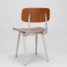 Set of 4 wooden Revolt chairs designed by Friso Kramer