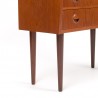 Danish vintage small teak chest of drawers with 3 drawers