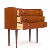 Danish vintage small teak chest of drawers with 3 drawers